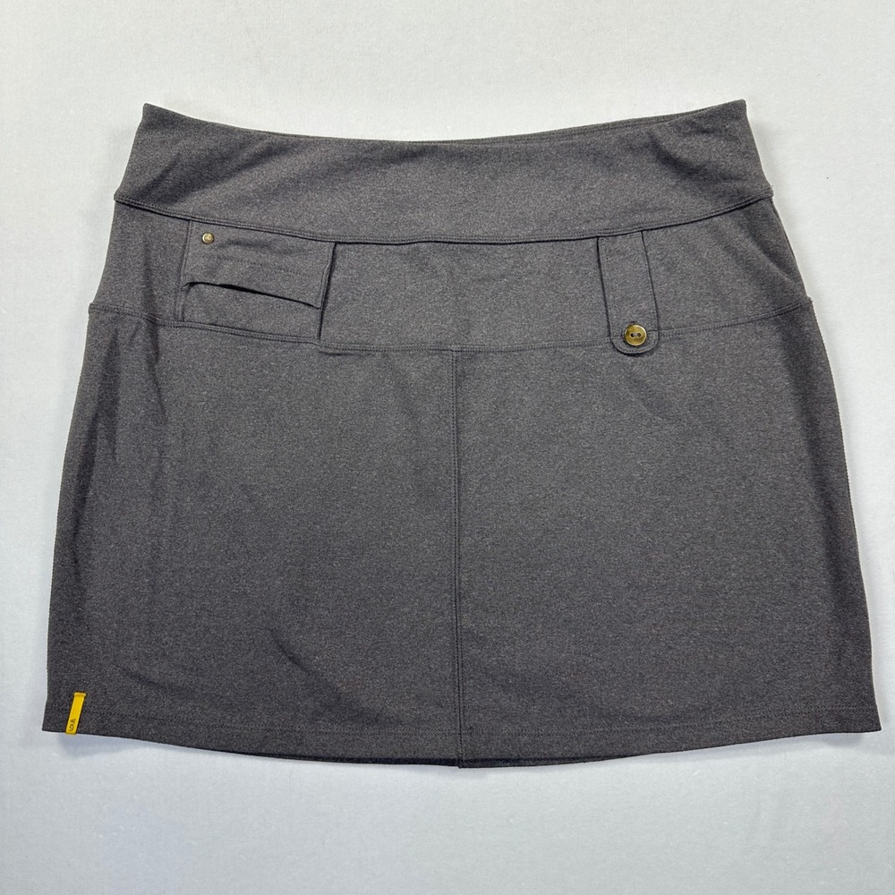New Lolë Skort Size L Gray Stretch UPF 50 Active Hiking Golf Pickleball Skirt